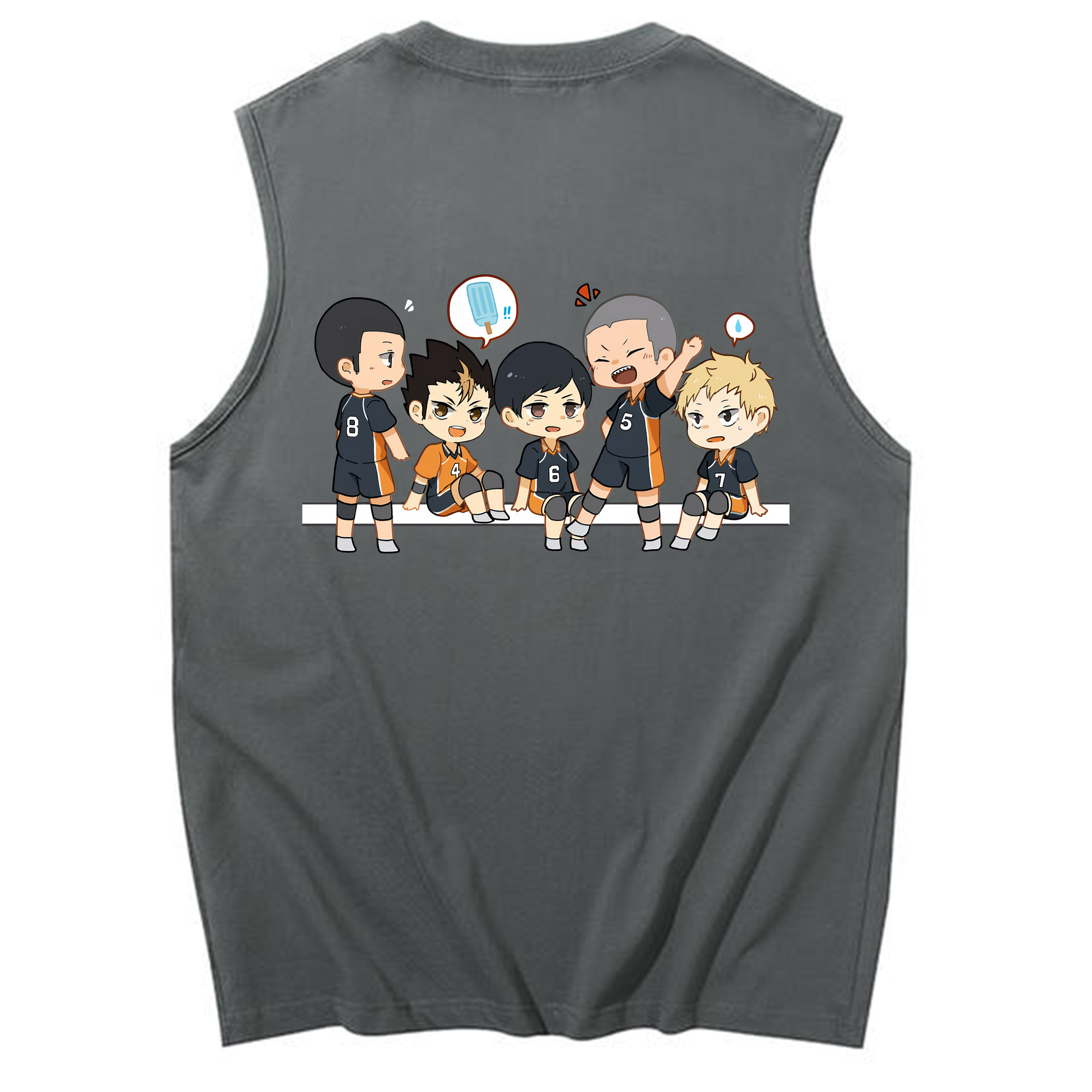 （画像用） ハイキュー!! Haikyu!! コットン100％タンクトップ（背面プリント）